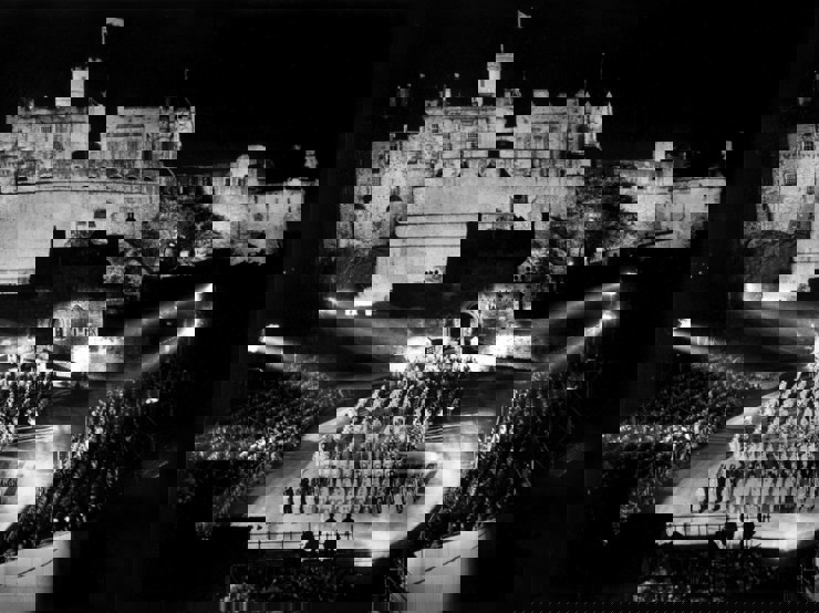 Edinburgh Castle Esplanade 1950 Edinburgh Tattoo
